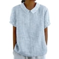 thumbnail image 2 of Everyday Short Sleeve Tops for Women Loose Fit Summer Trendy Blouse, 2 of 5