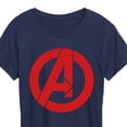 thumbnail image 3 of Marvel The Avengers - A Logo - Women's Short Sleeve Graphic T-Shirt, 3 of 5