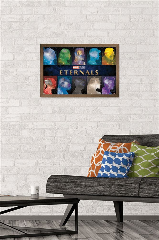 Marvel Eternals - Side Profile Wall Poster, 14.725" x 22.375", Framed