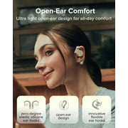 Cleer ARC3 Open Ear Bluetooth Headphones, True Wireless Earbuds, Waterproof, 50-Hour Battery, Built-in Mic, Green