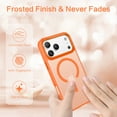 thumbnail image 4 of BENTOBEN Case for iPhone 17 Pro Compatible with Mag-Safe 6.3" Metal Frame Slim Tpu Matte Shockproof Protective Cover Orange, 4 of 8