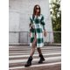 thumbnail image 3 of Txlixc Chaqueta de otoño para mujeres, cuello de solapa de manga larga estampado a cuadros Txlixc moda, 3 of 9