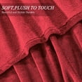thumbnail image 6 of Home Red Flannel Fleece Throw Blanket Twin Size, Solid Ultra Soft Luxury Double Side Fuzzy & Plush Fall Blanket for Couch and Pet, Fluffy Cozy Throw Blanket -All Season Premium Bed Blanket-(60"x80"), 6 of 11