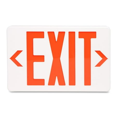 Tatco Signs - Tatco LED Exit Sign with Battery Back-Up - 1 Each - Exit Print/Message - 12.3