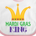 thumbnail image 4 of Inktastic Mardi Gras King Celebration Party Boys Baby Bib, 4 of 4