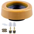 thumbnail image 1 of Anillo de cera para inodoros con salida por el suelo, metal, kit de reparación de tanque de inodoro, 1 of 5