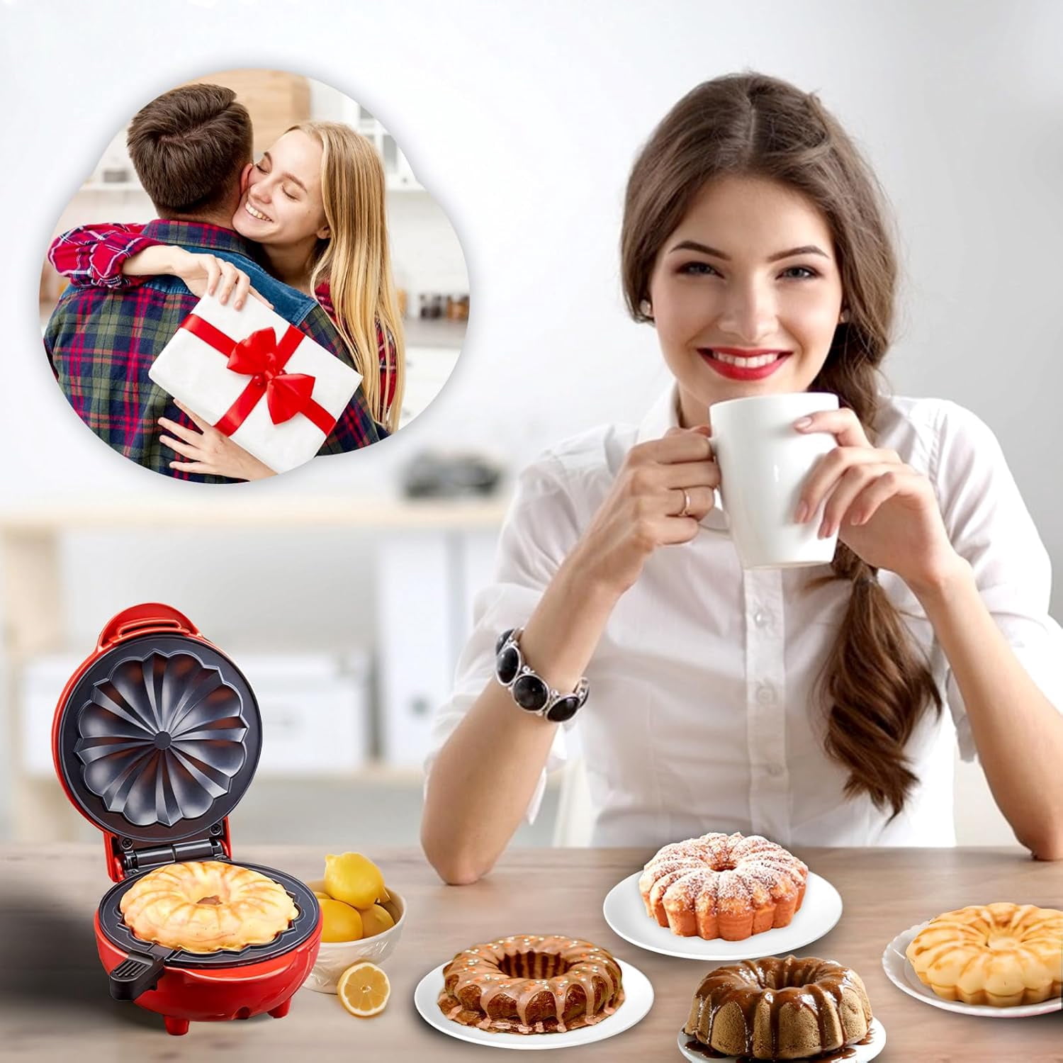 MIMQO Electric Mini Waffle Makers