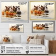 thumbnail image 4 of Designart "Romantic Serenade along Grey Rivers" Animals Framed Wall Art Decor - Modern Grey Hippopotamus Hallway Framed Wall Art Decor, 4 of 6