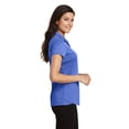 thumbnail image 4 of Animal Den Womens Ladies Moisture Wicking Athletic Golf Polo Shirts Tops & Tees (Royal, XX-Large), 4 of 6