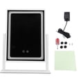 thumbnail image 2 of Vanity Mirror Touch Control Dimmable 360 Degree Rotation Makeup Mirror with LED Light for Bedroom, Dressing Table Decor, 2 of 7