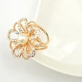 thumbnail image 3 of Jumpingount Bufanda anillo elegante chal Clip bufandas broche galvanoplastia aleación cierre titular Heronsbill estilo regalos para mujer joyería Ropa, zapatos y accesorios Miscelánea oro, 3 of 6