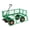 500 lb | Orange + green, variant on 500 lbs Heavy Duty Steel Garden Cart Wagon – 3.33 Cu Ft Utility Yard Dump Cart, 10" All-Terrain Wheels, 180° Rotating T-Handle, Removable Sides, for Lawn, Garden, Farm