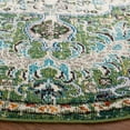 thumbnail image 4 of SAFAVIEH Madison Joandra Vintage Floral Area Rug, Green/Turquoise, 5' x 5' Round, 4 of 9