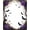 Purple Black Gold, Pattern 7, variant on ODIKA 8'x10' Washable Area Rug Non-Shedding, Easy Care, Gothic Bat Halloween Flowers Plum Boho Floral Motif with Symmetrical Vines for King Size Bedroom Under Bed, Master Suite