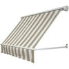 12 ft. NEVADA® Retractable Slope Awning (64.5"Wx44"Hx36"D) Tan/White Stripe