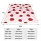 thumbnail image 3 of Fotbe Strawberry Manta de Franela Acolchonada con Estampado, Súper Suave y Esponjosa, Extra Grande para Sofá, Cama, Uso Todo el Año-60"x50", 3 of 7