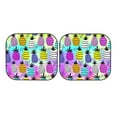 thumbnail image 7 of Gaeub Graffiti Pineapples Foldable Auto Sun Blocker Visor, Sunshade for Car Front Window, Keeps Your Vehicle Cool - Small, 7 of 7