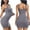 Gray, variant on Fancifize Women Shapewear Full Slip Tummy Control Square Neck Cami Mini Under Dress Slimming Body Shaper Seamless Shapewear Dress Slip