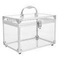thumbnail image 4 of CD Storage Box Clear Plastic CD Organizer DVD Storage Box with Lid -, DVDs Cases Storage Container Shelf Organizer Bin, 4 of 7