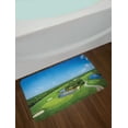 thumbnail image 2 of Golf Course Scene Bath Mat, Panoramic Real Picturesque of a Field Forest Greenery in the Open, Plush Bathroom Decor Mat with Non Slip Backing, 29.5" X 17.5", Multicolor, by Ambesonne, 2 of 2