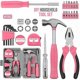 thumbnail image 2 of Pink Home Repair Tool Kit - Portable Hand Tool Set with Hammer, Vise, Wrenches & More - Ideal for D, 2 of 5