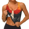 thumbnail image 3 of Fotbe Retro Space Rocket Launch Sujetador Deportivo Largo sin Aros para Mujer con Almohadillas y Soporte Medio, Transpirable y Absorbente, Camiseta Tipo Chaleco o Tank Top-X-Large, 3 of 8