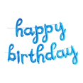 thumbnail image 4 of Globos de papel de Aluminio Yuyangstore 13 pcs Feliz cumpleaños Azul, 4 of 6