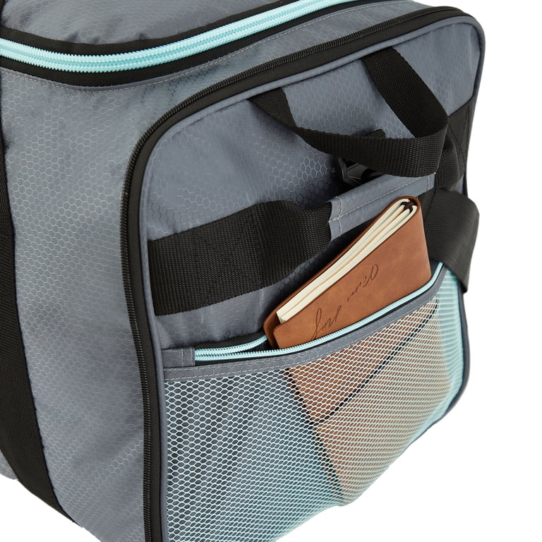 Protege 32-Inch Compactible Rolling Duffel Bag, Gray photo 3