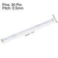thumbnail image 2 of Unique Bargains FFC Cable 0.5mm Pitch 30 Pin 300mm Flat Ribbon Cable for LCD Screen A Type 2 Pack, 2 of 6