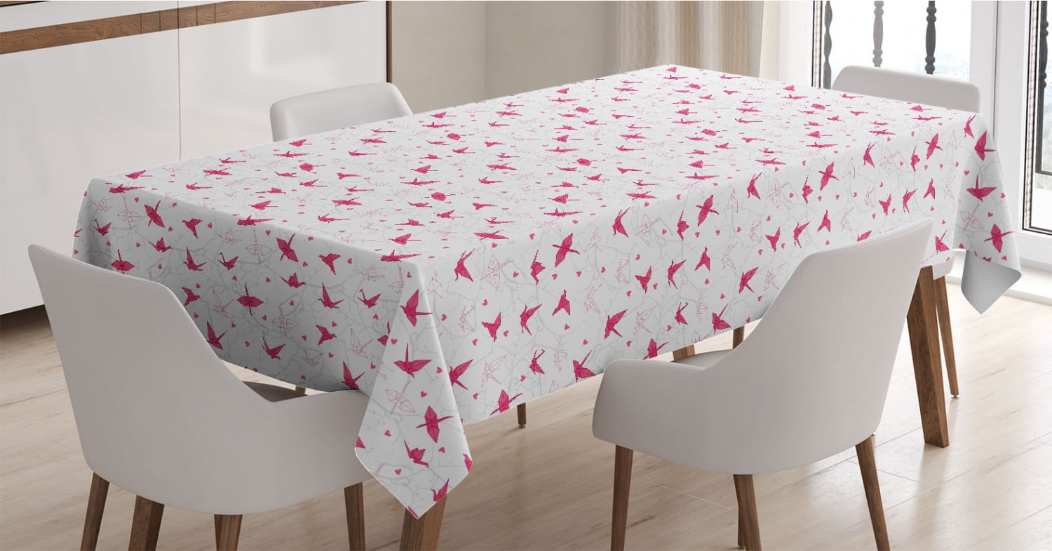 Romantic Design of Hearts and Cupid Items Ambesonne Valentine's Day Table Runner Dining Room Kitchen Rectangular Runner Pink Burnt Sienna 16 X 90