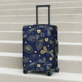 thumbnail image 3 of Wukai Vintage Golden Butterfly Elastic Luggage Cover: Personalized Protection for Your Suitcase - Fits 19~29-inch, Washable & Durable Travel Companion-Large, 3 of 8