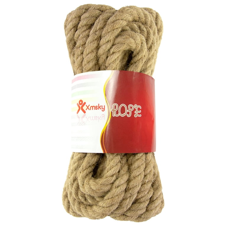 Rope 3/4inch×50feet（19mm×15m） - Jute Rope Natural Hemp Rope for