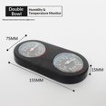 thumbnail image 5 of 2pcs Reptile Thermometer Hygrometer, Mini Round Shape Dual Dial Thermometer and Humidity Gauge for Reptile Lizard Tortoise Spider Pet Rearing Box, 5 of 5