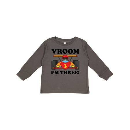

Inktastic 3rd Birthday Racing Car Gift Toddler Boy or Toddler Girl Long Sleeve T-Shirt