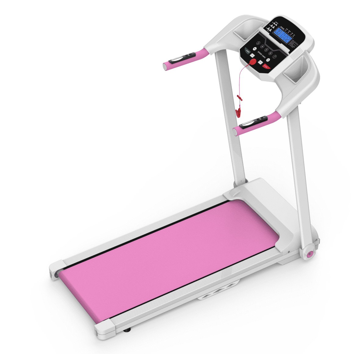 2.5HP Electric Folding Treadmill For Home Gym With Spacious Running Surface And Heavy Duty Frame Supports Up To 265 Lbs