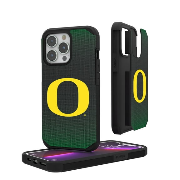 Oregon Ducks Linen Logo iPhone Rugged Case