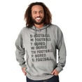 thumbnail image 5 of Bored Football Sport Schedule Hoodie Hooded Sweatshirt Men Brisco Brands M, 5 of 6