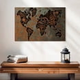 thumbnail image 2 of Elephant Stock Steampunk World Map Wall Art - Horizontal Canvas Wall Art - Living Room Wall Decor - Map Canvas - Brown And Blue Decor - 24" x 16", 2 of 8