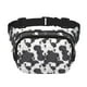 thumbnail image 1 of Fotbe Black And White Sheeps Cangurera Cuadrada con Estampado de Doble Capa, Bolsa de Cintura Ajustable Mini para Hombres y Mujeres, 1 of 9