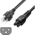 thumbnail image 1 of SatelliteSale Cable de Alimentación Universal para Computadora de Alta Resistencia con Certificación UL, Macho NEMA 5-15P a Hembra IEC C5, Cable Universal de PVC Negro de 30 Cm., 1 of 6