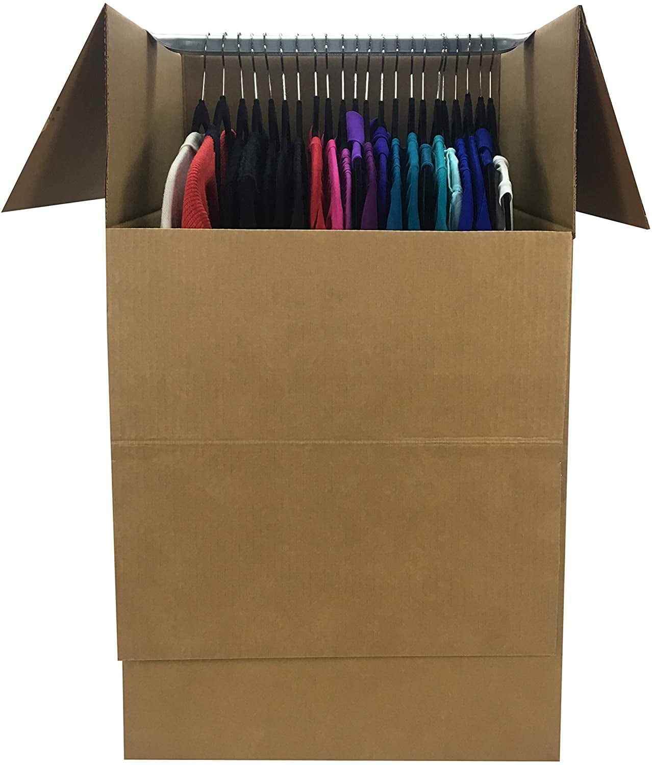 uBoxes Wardrobe Boxes - Qty: 6 Boxes w Bars - Moving Boxes Fast Free