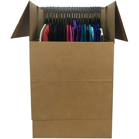 (defective ) Shorty Space Saving Wardrobe Moving Boxes (Bundle of 6) 20 x 20 x 34 Moving Boxes