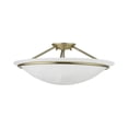 thumbnail image 3 of Livex Lighting - Newburgh - 3 Light Semi-Flush Mount In Transitional Style-8, 3 of 9