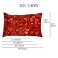 thumbnail image 2 of Pillow Cases Standard Size Set of 2, Ultra Soft Pillow Case Covers with Shiny Hearts Pattern, Wrinkle, Fade, Zipper Closure Pillowcase Bedding Pillow Sham for Valentine's Day Gifts, 2 of 6