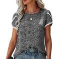thumbnail image 4 of Top de mujer YLSHRF Blusa Suelta de Verano 100% fibra de Poliéster, 4 of 6