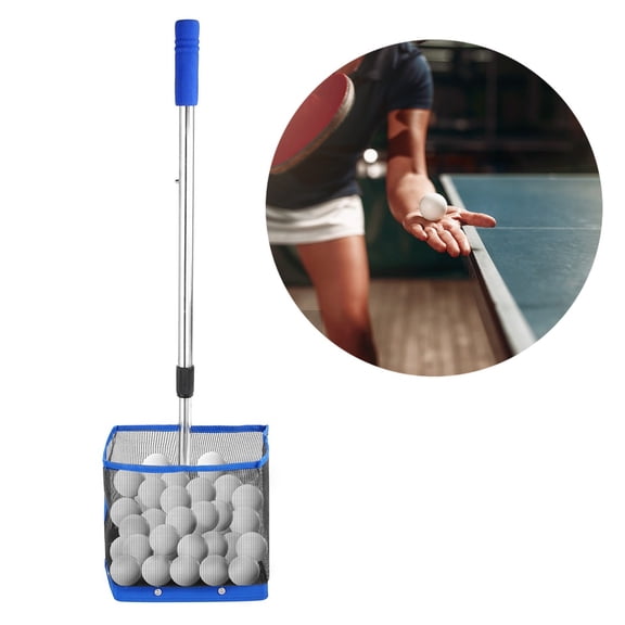 Adjustable Table Tennis Ball Picker, Portable Ping Pong Retriever, Multiple Ball Collector, Ball Picking Tool, Large Container for Picking and Storage Balls