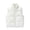 White, variant on Fall Winter Women Sleeveless Duster Waistcoat Solid Zip up Warm Outerwear with Pocket