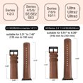 thumbnail image 6 of BANDOVA 5Pack Premium Leather Band Compatible with Apple Watch 38/40/41/42mm(Series 11/10), Classic Business Replacement Strap for Women Men, 6 of 7