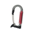 thumbnail image 4 of DYNWAVECA Mousqueton à Clip Alliage d'Aluminium Robuste Robuste Compact Polyvalent Professionnel pour Escalade Randonnée Camping Bascule Extérieur Gris Rouge, 4 of 10