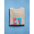 thumbnail image 3 of Unicorn Stencil Art Sweatshirt Women -Image by Shutterstock, Female 4X-Large, 3 of 4